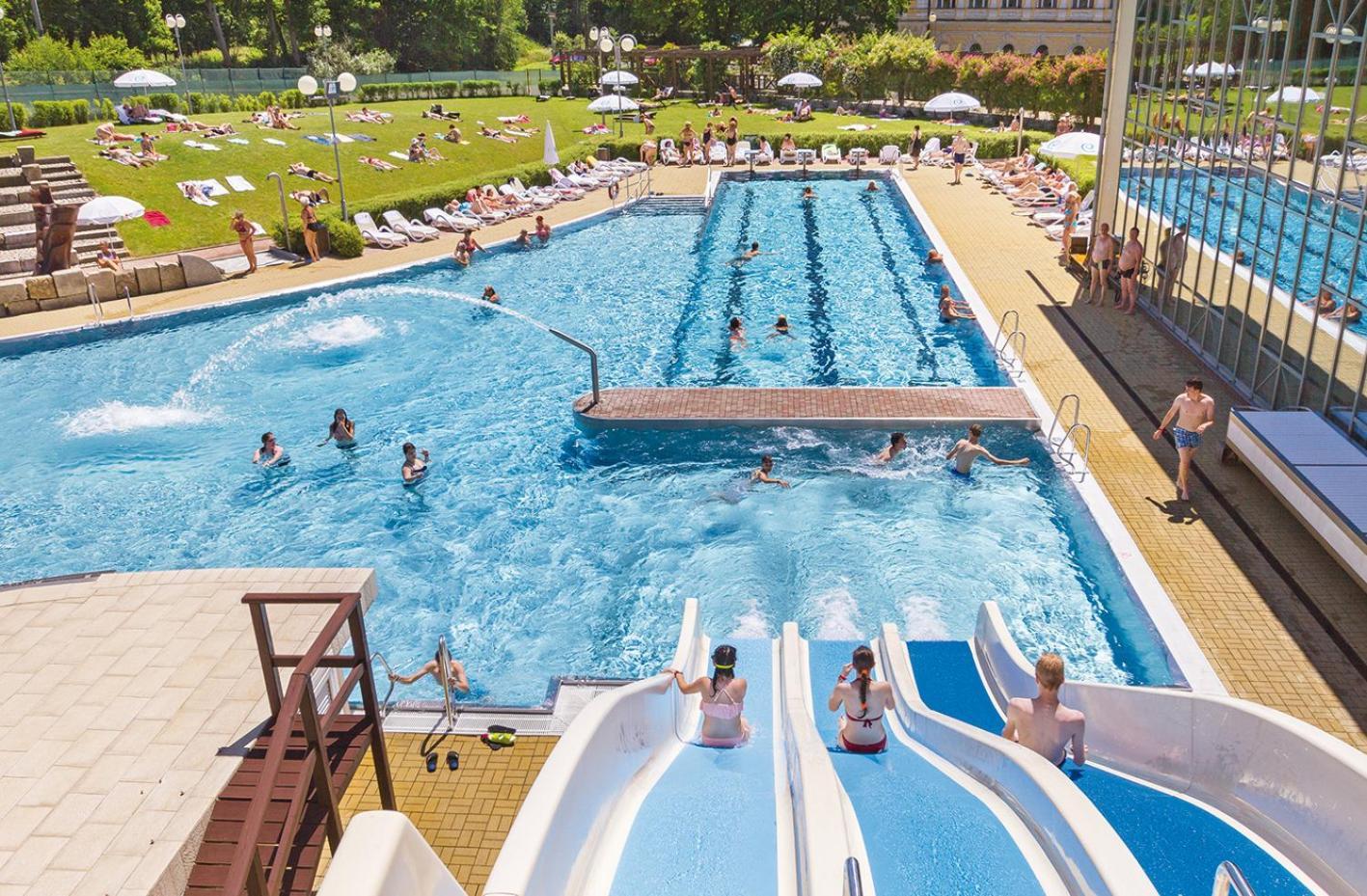 Hotel Three Lilies Inkl Aquaforum Františkovy Lázně 외부 사진
